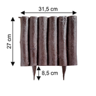 Cerca Para Jardim Decorativa Modelo Rústico Plástico Reciclado