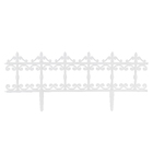 Cerca Plástico Decorada Branca 90x38cm