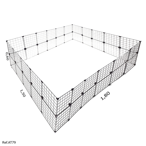 Cercadinho Para Pet Tela Aramada 1,50 X 1,80 X 0,60