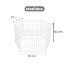 Cercado 01 Pet 6 Módulos 60x60cm Cada Tela Aramada Animais Pe