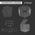 Cercado Cachorro Articulado Móvel Pet 6 Telas 60cm