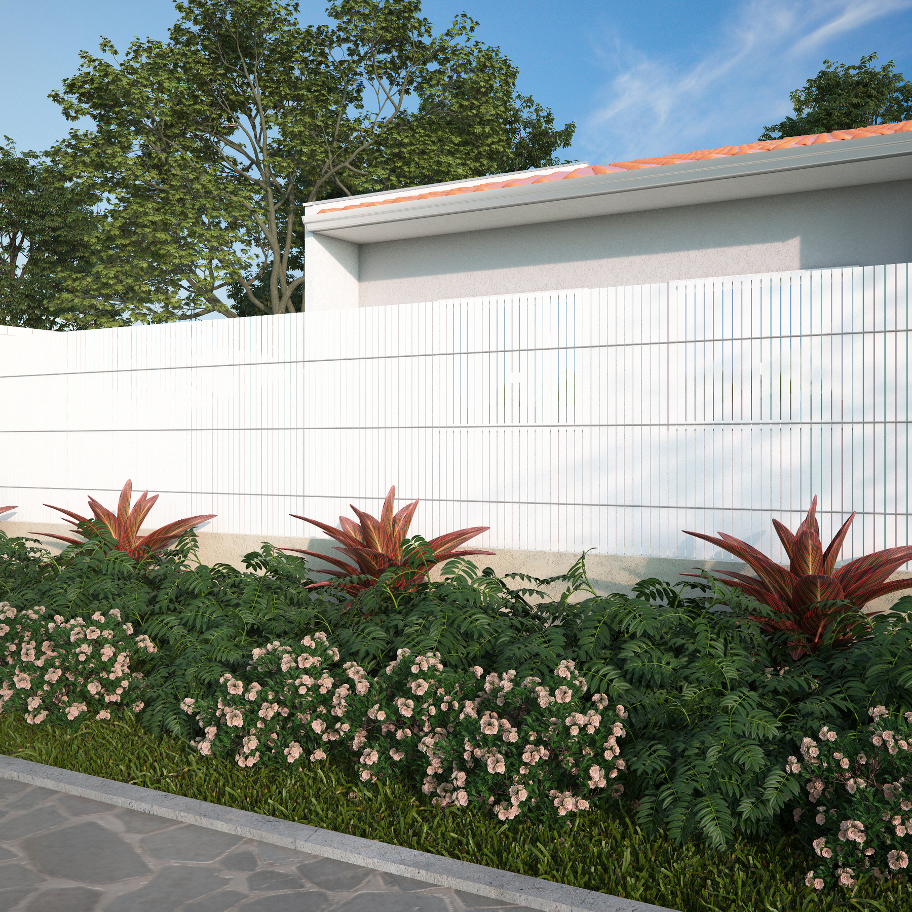 Cercado de Ocultação 1x3m Branco Naterial