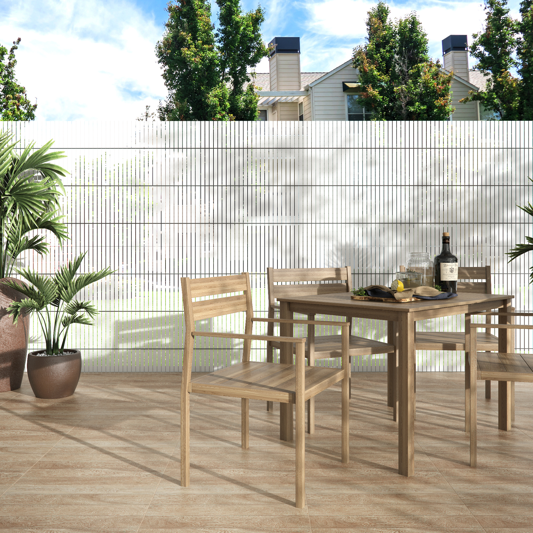 Cercado de Ocultação 1x3m Branco Naterial