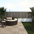 Cercado de Ocultação Plástico 1x3m Marrom