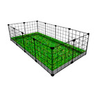 Cercado Porquinho Da Índia 60x120cm Preto Com Lona