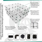 Cercado Porquinho Da Índia 60x90x30cm Preto Com Soft