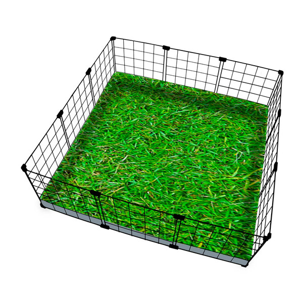 Cercado Porquinho Da Índia 90x90cm Preto Com Lona