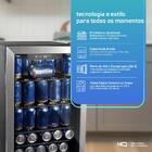 Cervejeira Expositor Vertical Hq Vidro Duplo 100 Litros Inox