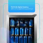 Cervejeira Expositor Vertical Hq Vidro Duplo 100 Litros Inox