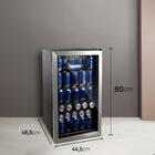 Cervejeira Expositor Vertical Hq Vidro Duplo 100 Litros Inox