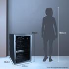 Cervejeira Expositor Vertical Hq Vidro Duplo 125 Litros Preta