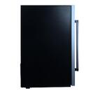 Cervejeira Expositor Vertical Hq Vidro Duplo 125 Litros Preta