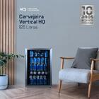 Cervejeira Expositor Vertical Hq Vidro Duplo 125 Litros Preta