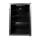 Cervejeira Expositor Vertical Hq Vidro Duplo 125 Litros Preta