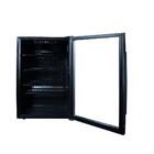 Cervejeira Expositor Vertical Hq Vidro Duplo 125 Litros Preta