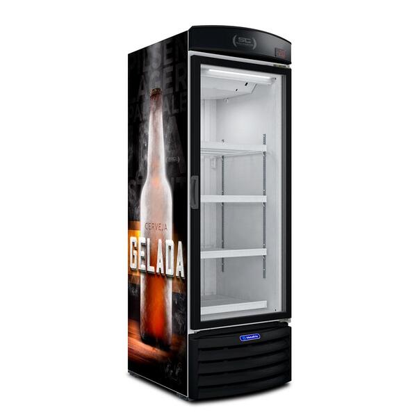 Cervejeira/expositor Vertical Porta De Vidro 497 Litros Vn50r