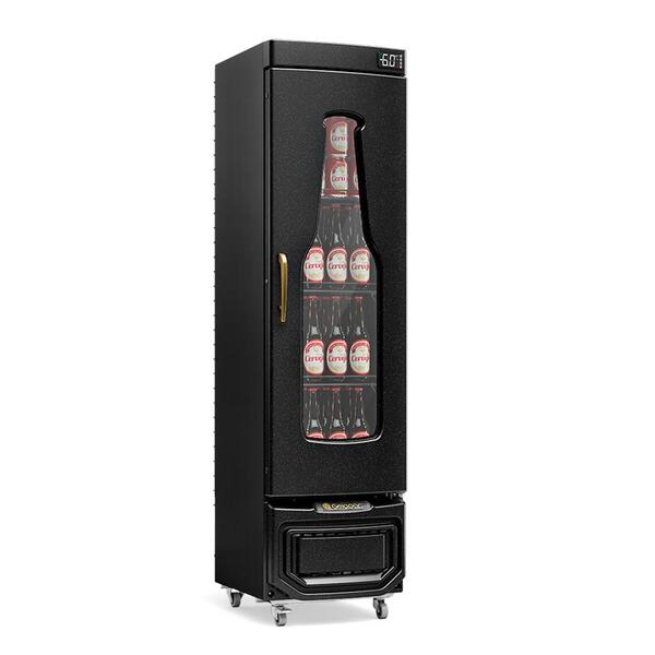 Cervejeira Gelopar Vertical 228 Litros Preto 220v Grb-23ec Gd