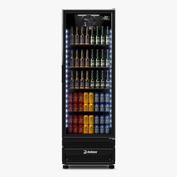 Cervejeira Imbera 393 Litros Porta De Vidro Full Black Ccv290