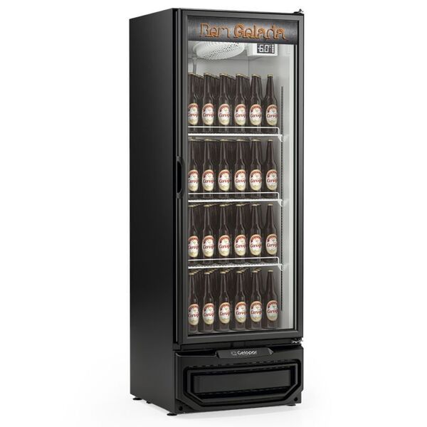 Cervejeira Vertical 410 Litros Gcb40v Preta Gelopar 220v