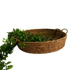 Cesta Com Alças Caete De Palha Natural Coleção Artesanal G