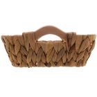 Cesta De Fibra Natural Quadrada 24 X 8cm Com Alça Lyor 1640