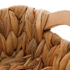 Cesta De Fibra Natural Quadrada 24 X 8cm Com Alça Lyor 1640