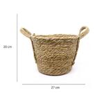 Cesta De Fibra Natural Seagrass 20x27x27 Cm