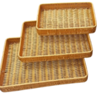 Cesta De Fibra Sintética Conjunto Luxo Com 3 Peças Un