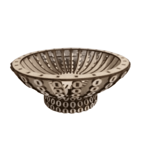 Cesta De Fruta Corte À Laser Em Mdf