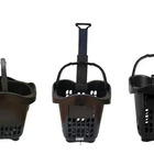 Cesta De Mercado Multiuso Preta Com Rodizio - 30 L