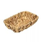 Cesta De Rattan Decorativa Retangular 23x15x6cm Natural