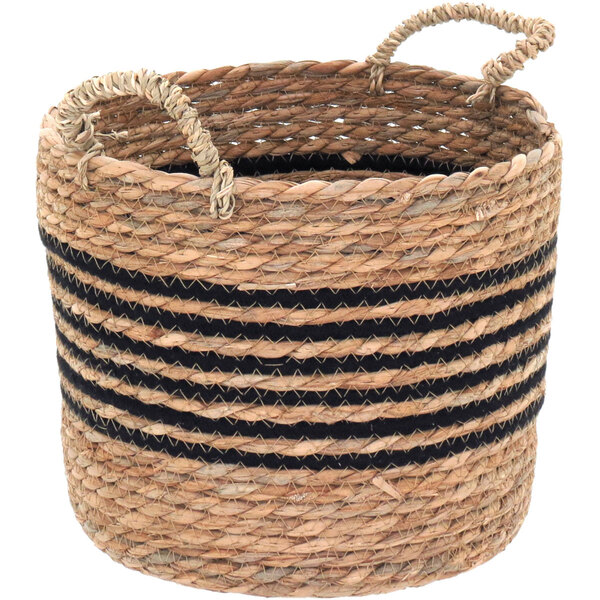 Cesta Decorativa Organizadora Cachepô 21x27x27cm Fibra Natural