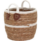 Cesta Decorativa Organizadora Cachepô 24x30x30cm Fibra Natural