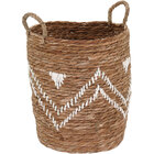 Cesta Decorativa Organizadora Cachepô 31x30x30cm Fibra Natural