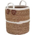 Cesta Decorativa Organizadora Cachepô Fibra Natural 3 Peças