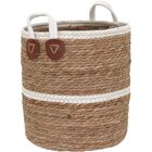 Cesta Decorativa Organizadora Cachepô Fibra Natural 3 Peças