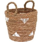 Cesta Decorativa Organizadora Cachepô Fibra Natural 3 Peças