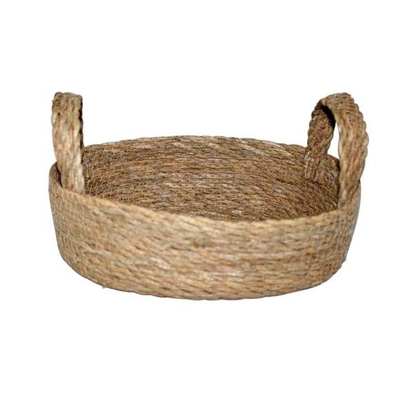 Cesta L'hermitage Terra Com Alça Em Fibra Natural - 28434