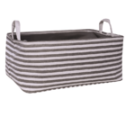 Cesta Organiz Com Alças Listrado Grande Mimo Style Bh21015