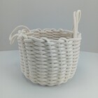 Cesta Organizadora Decorativa Home&co Tecido 22x28x28cm Branco