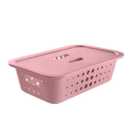 Cesta Organizadora Multiuso Decorativa Com Tampa 3,3 Litros