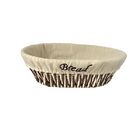 Cesta Oval Em Ferro E Tecido De Algodao 27x20x8cm Branco Dyna