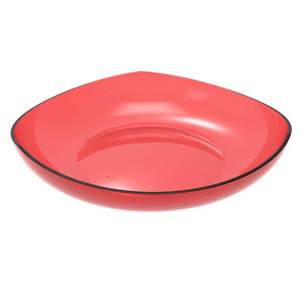 Cesta Para Frutas Verduras Fruteira De Mesa Vermelho Transpar
