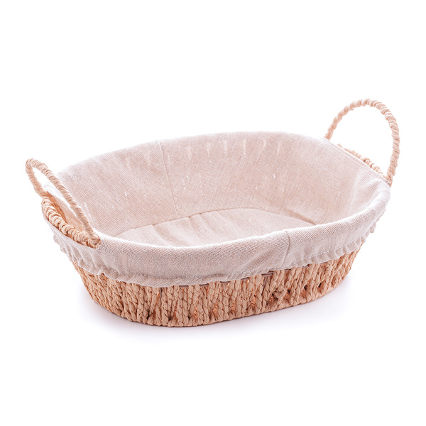 Cesta Para Pães Com Forro De Tecido Papel 27x21x12- Wp Connect