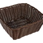 Cesta Quadrada Fibra Sintética Rattan 23x11cm - Yazi