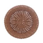 Cesta Redonda De Rattan Plástico 21cm