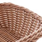 Cesta Retangular De Rattan Plástico 24cm
