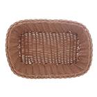 Cesta Retangular De Rattan Plástico 24cm