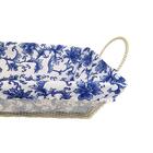 Cesta Retangular Em Ferro E Tecido Dynasty 26x19x8cm Branca