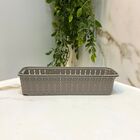 Cesta Trama Organizadora 920ml Empilhável Estreita Retangular